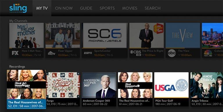 sling tv windows 10 app chromecast