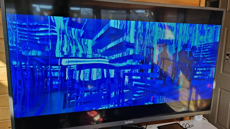 TV on a table