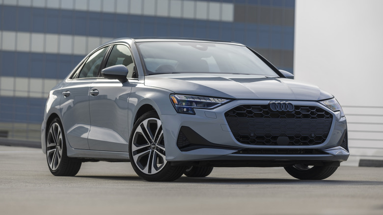 2026 Audi A3 sedan front 3/4 view