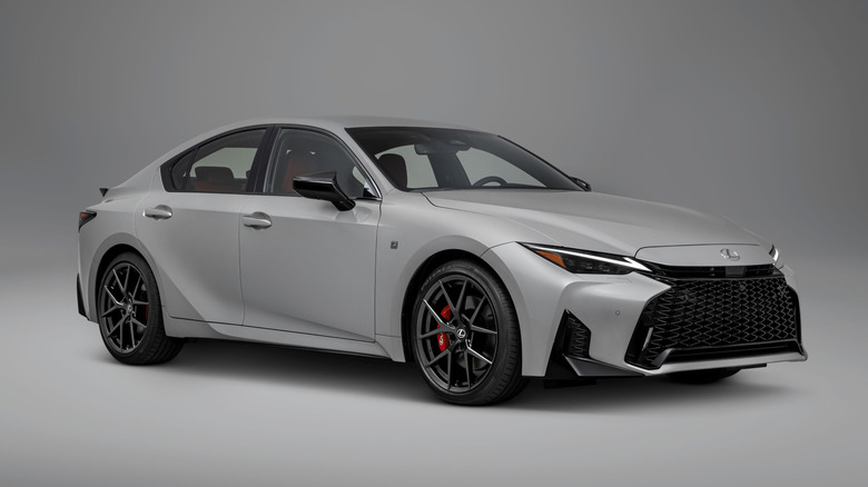 2026 Lexus IS 350 sedan front 3/4 view