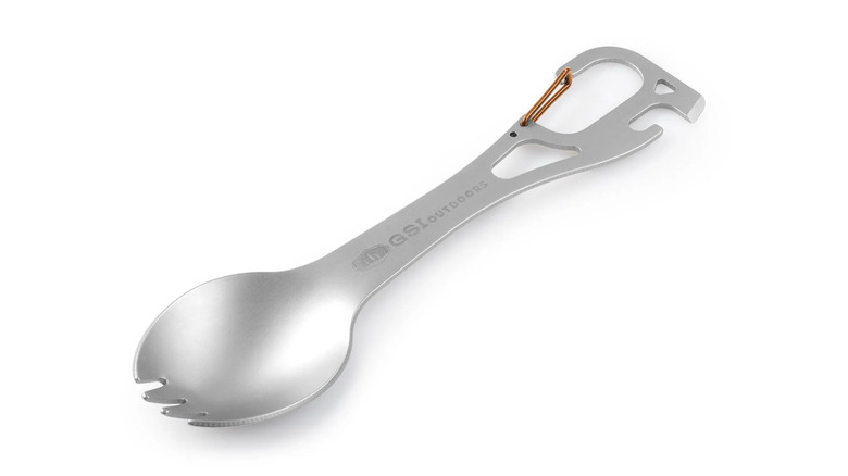 Spork Multi-Tool on white backgound.