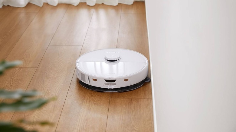 Roborock vacuum on floor