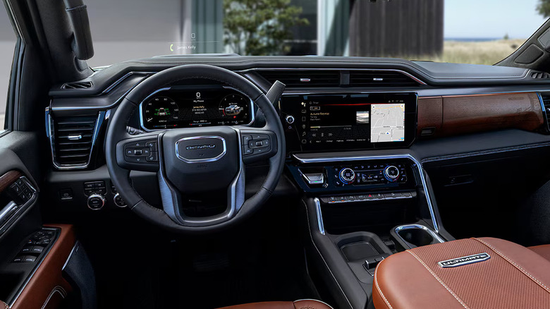 Interior of a 2026 GMC Sierra HD Denali Ulitmate