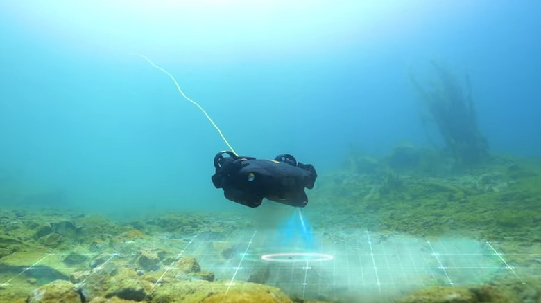FIFISH drone scanning underwater
