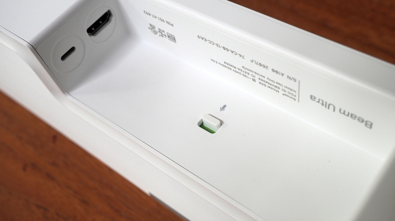 Sonos Beam Ultra rear ports and mic mute switch