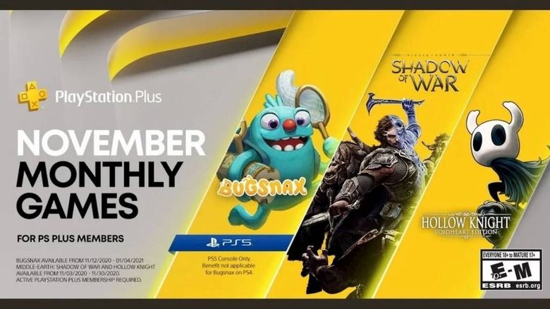 Sony reveals PlayStation Plus monthly games for November