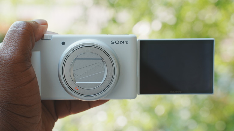 Sony ZV-1 II com tela invertida
