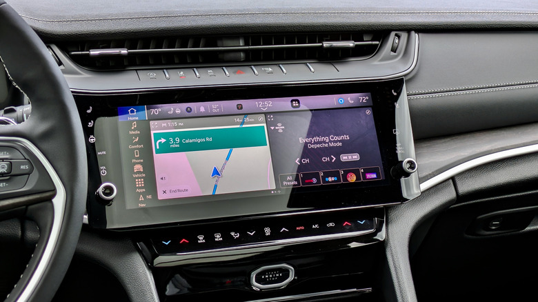 2026 Jeep Grand Cherokee touchscreen.