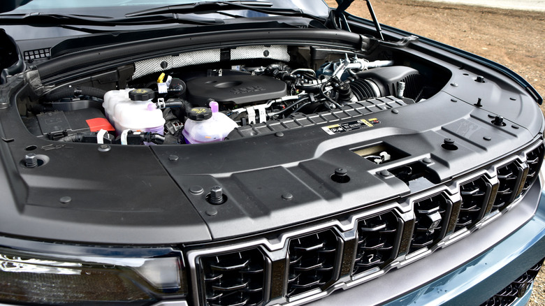 2026 Jeep Grand Cherokee engine compartment.