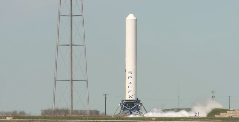 SpaceX shows impressive Grasshopper reusable rocket demonstration
