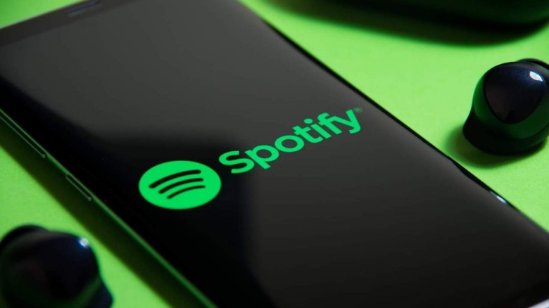 Spotify on smartphone