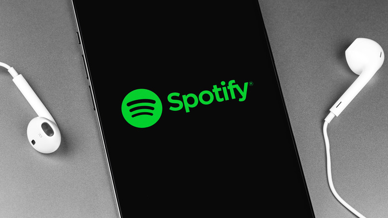 Spotify logo displayed on smartphone