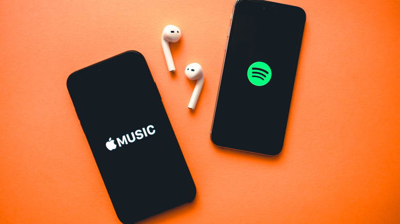 Spotify and Apple Music logos