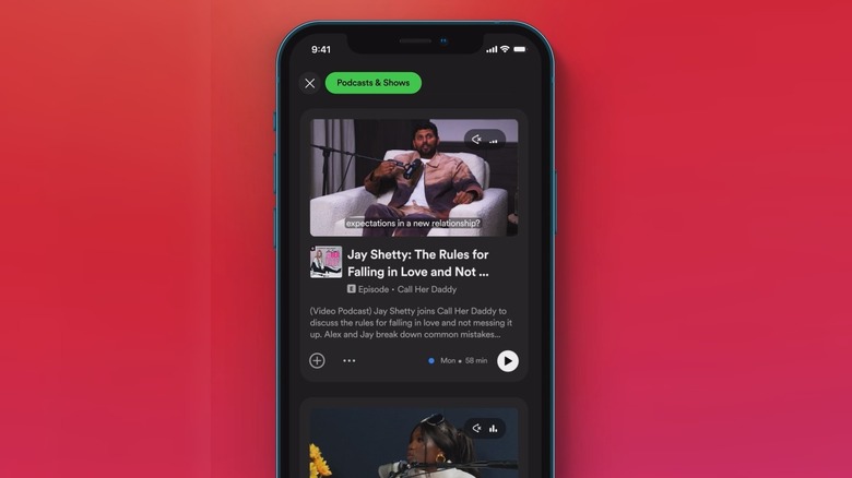 Spotify video previews.