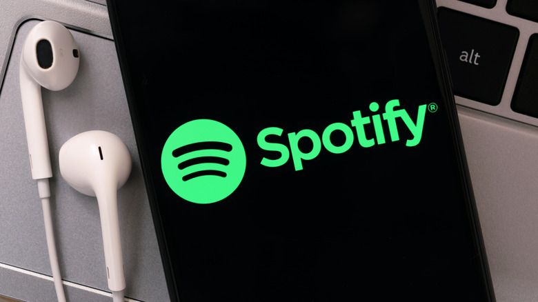 Spotify app on smartphone