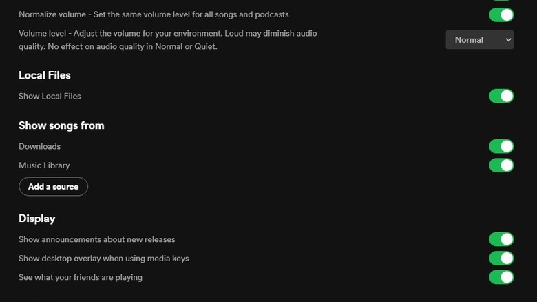 Adding local files to Spotify