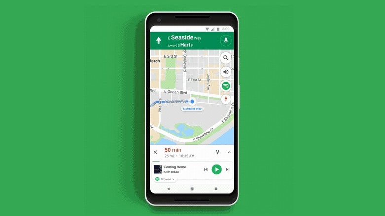 Spotify in Google Maps