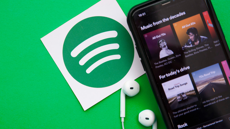 Spotify mobile app sticker