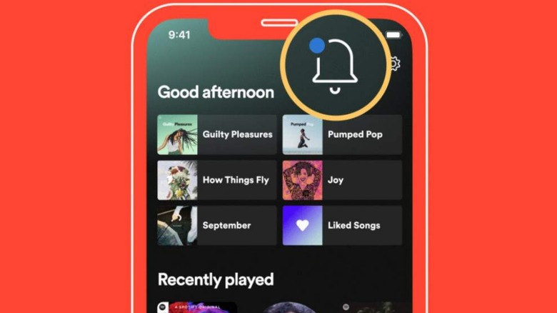 Spotify notification 