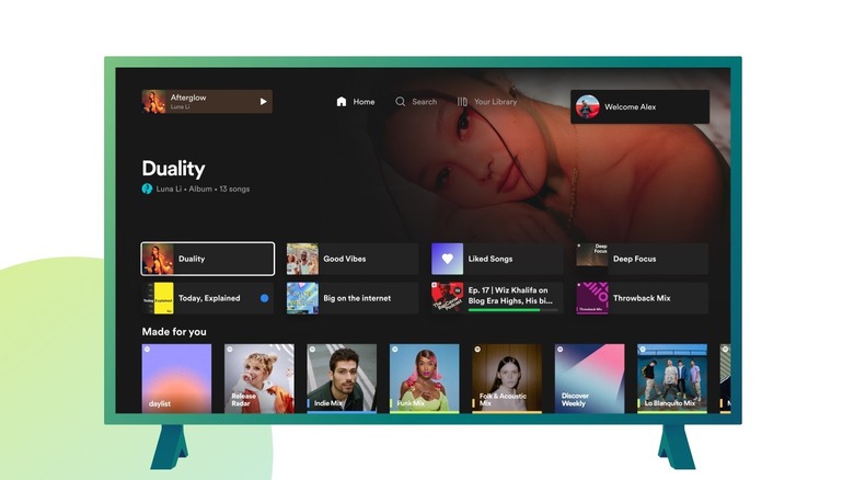 The refreshed Spotify app