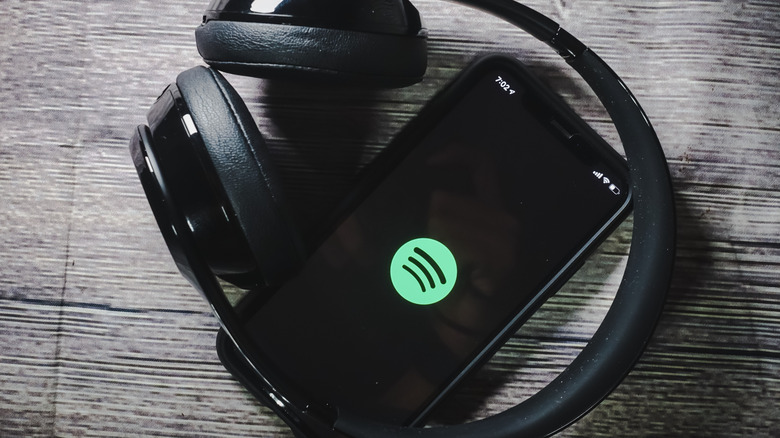 Spotify on a phone