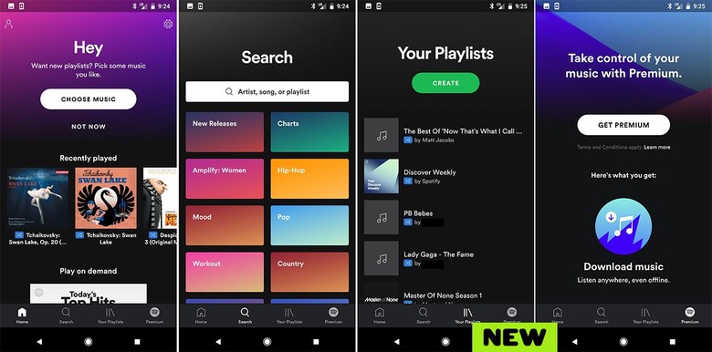 NewNowPlaying gives the Spotify app's Now Playing interface a cosmetic  facelift