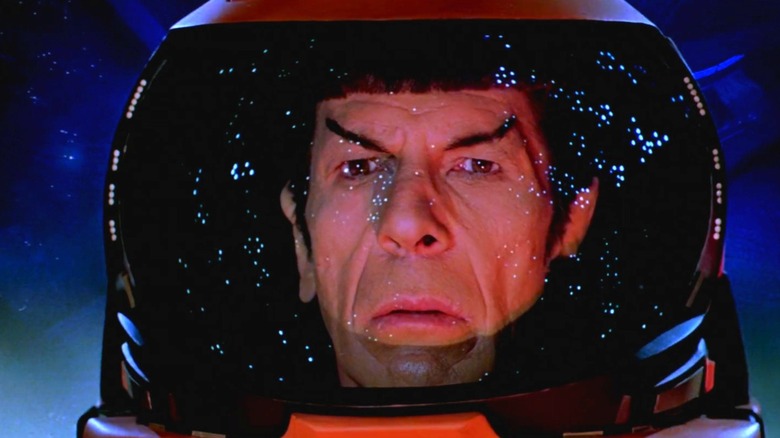 Spock in a spacesuit closeup