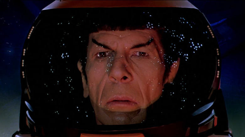 Spock in a spacesuit closeup