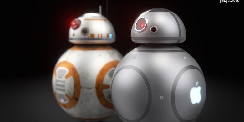 Star Wars' BB-8 droid if it were designed by Apple