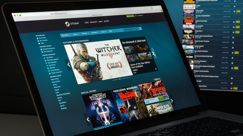 Steam store website