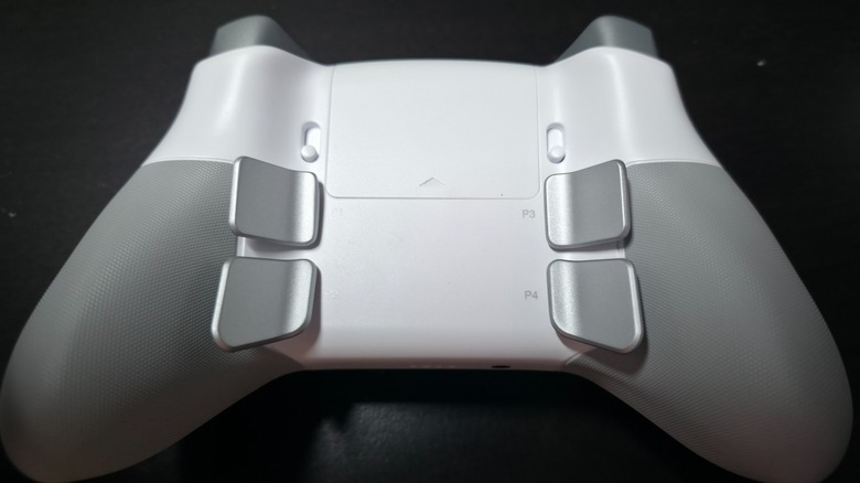The back side of the SteelSeries Aeon Pro Controller