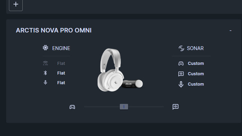 Screenshot of SteelSeries GG desktop app with Arctis Nova Pro Omni gaming headset and GameHub on the Home screen