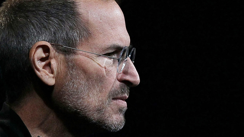 Steve Jobs pensive facial expression