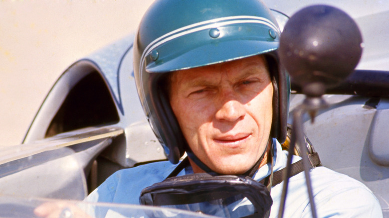 Steve McQueeen in race car