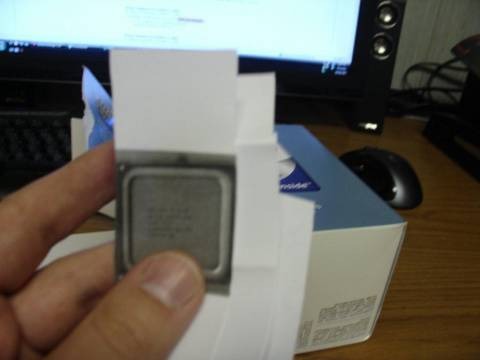 Intel Quadcore replaced with paper copy!