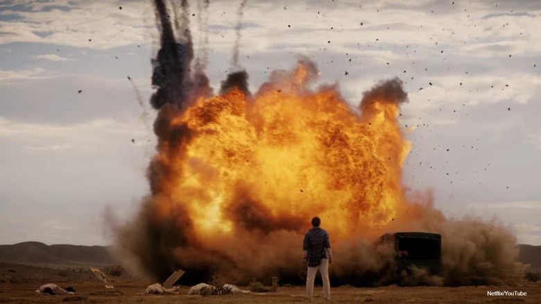 Man in front explosion
