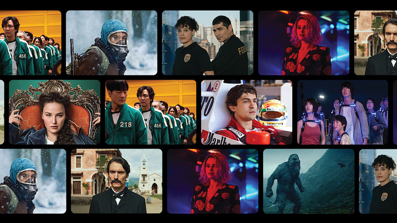 Screenshots from Netflix programming