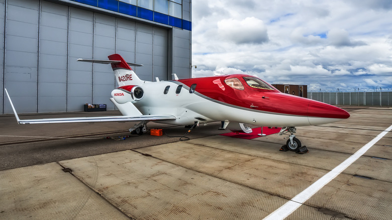 HondaJet HA-420 at a Russian airport