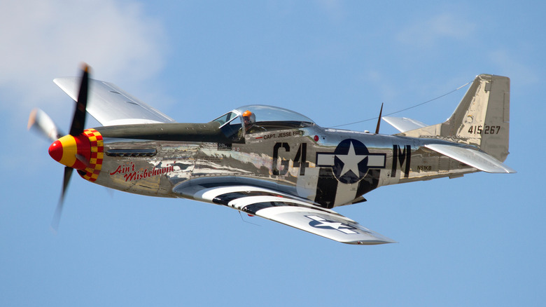 P-51 Mustang in the air