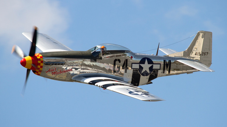 P-51 Mustang in the air