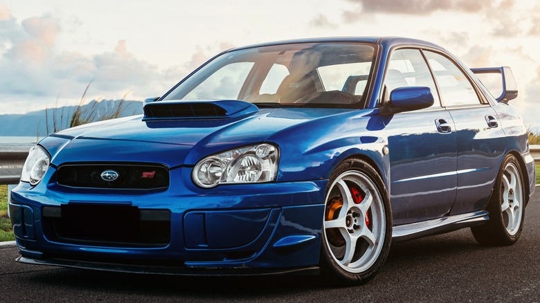 Blue 2022 Subaru WRX