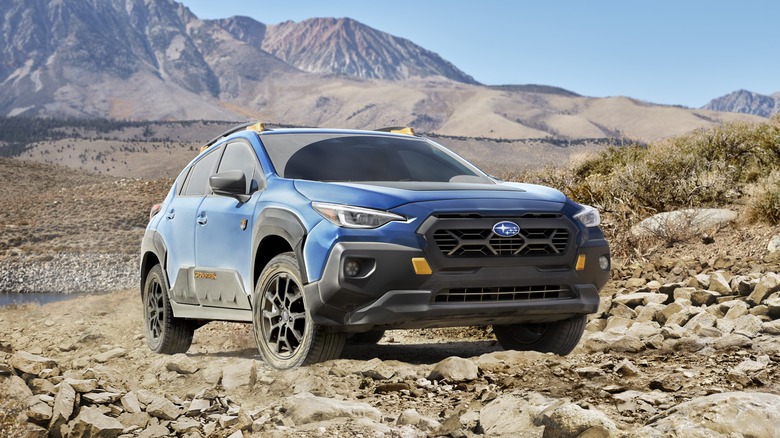 2025 Subaru Crosstrek seen from front 3/4 angle