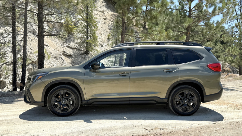 2025 Subaru Ascent parked in the forest