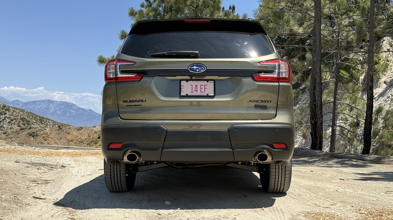 2025 Subaru Ascent parked in the forest