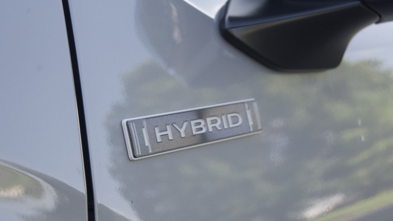 Subaru Forester Hybrid badge