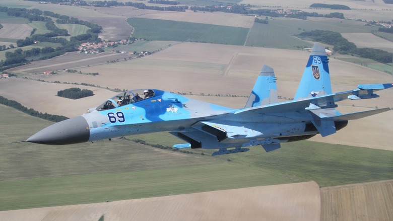 Su-27 in flight