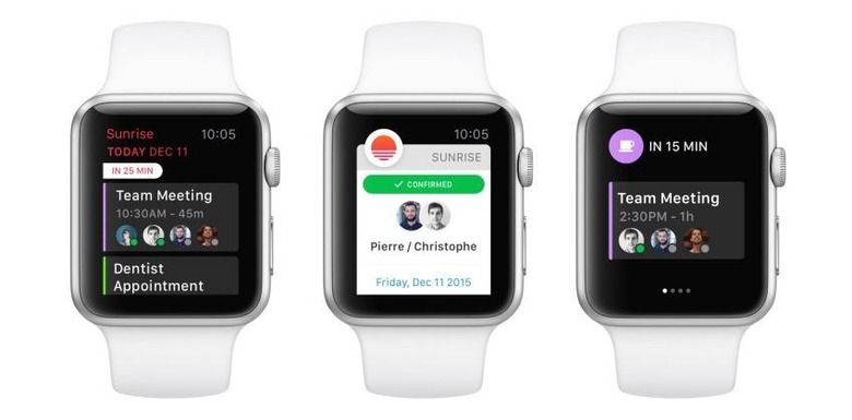 Sunrise debuts Apple Watch calendar app