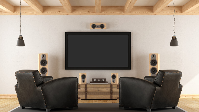 Television with surround sound system
