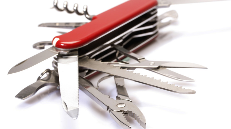 Swiss Army Knife with tools opened