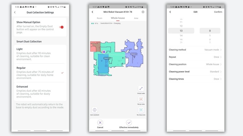 switchbot k10+ schedules and customization
